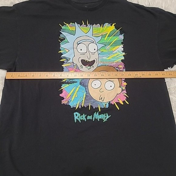 Rick and Morty  Jungle Warp Faces Mens T-Shirt Size XL - Picture 4 of 7